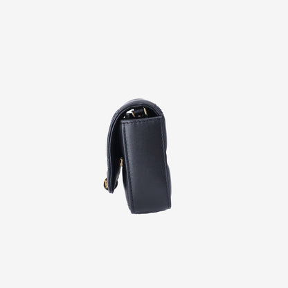 Dior My Dior Talk Phone Pouch in Black Lambskin Leather with Gold Hardware