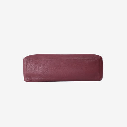 Chanel 2026 Matthieu Blazy Maxi Oversized Flap Bag 38.5 (Airport Bag) in Burgundy Grained Calfskin with Gold Hardware (Contact to Enquire)