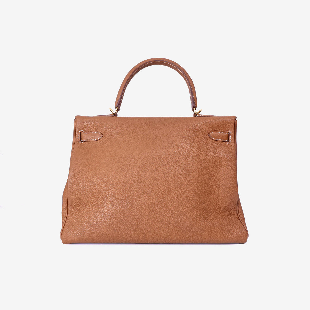 Hermès Kelly 35 in Gold Togo Leather with Palladium Hardware back view