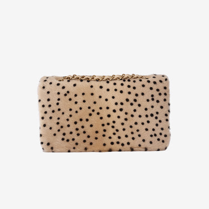 Chanel Medium Classic Flap Bag in Leopard-Print Pony Hair with Gold Hardware