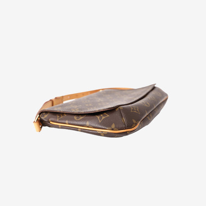 Louis Vuitton Monogram Musette Tango Short Strap Shoulder Bag in Brown with Gold Hardware
