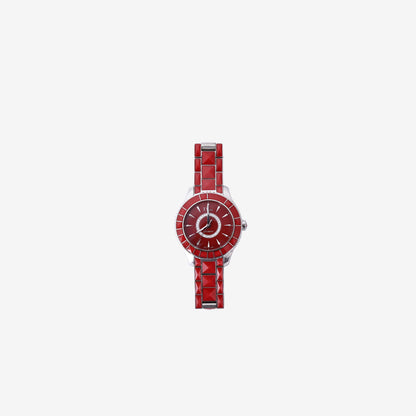 Dior VIII Watch in Red Stainless Steel 40mm