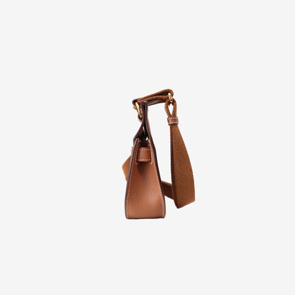 Hermès Jypsière in Gold Evercolor Leather with Gold Hardware side view