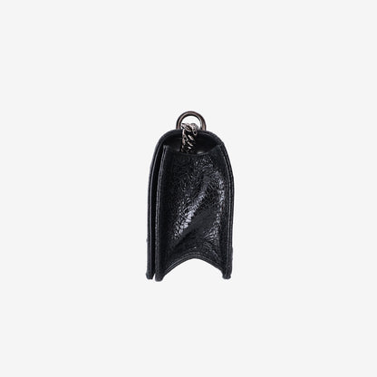 Dior Diorama Bag in Black Calfskin Leather with Silver Hardware