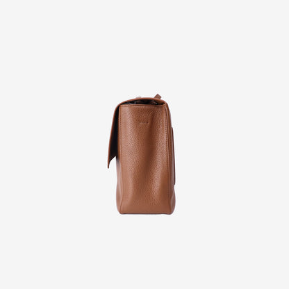 Chanel 26A Matthieu Blazy Maxi Flap Bag 38.5 in Camel Calfskin Leather with Silver Hardware (Contact to Enquire)