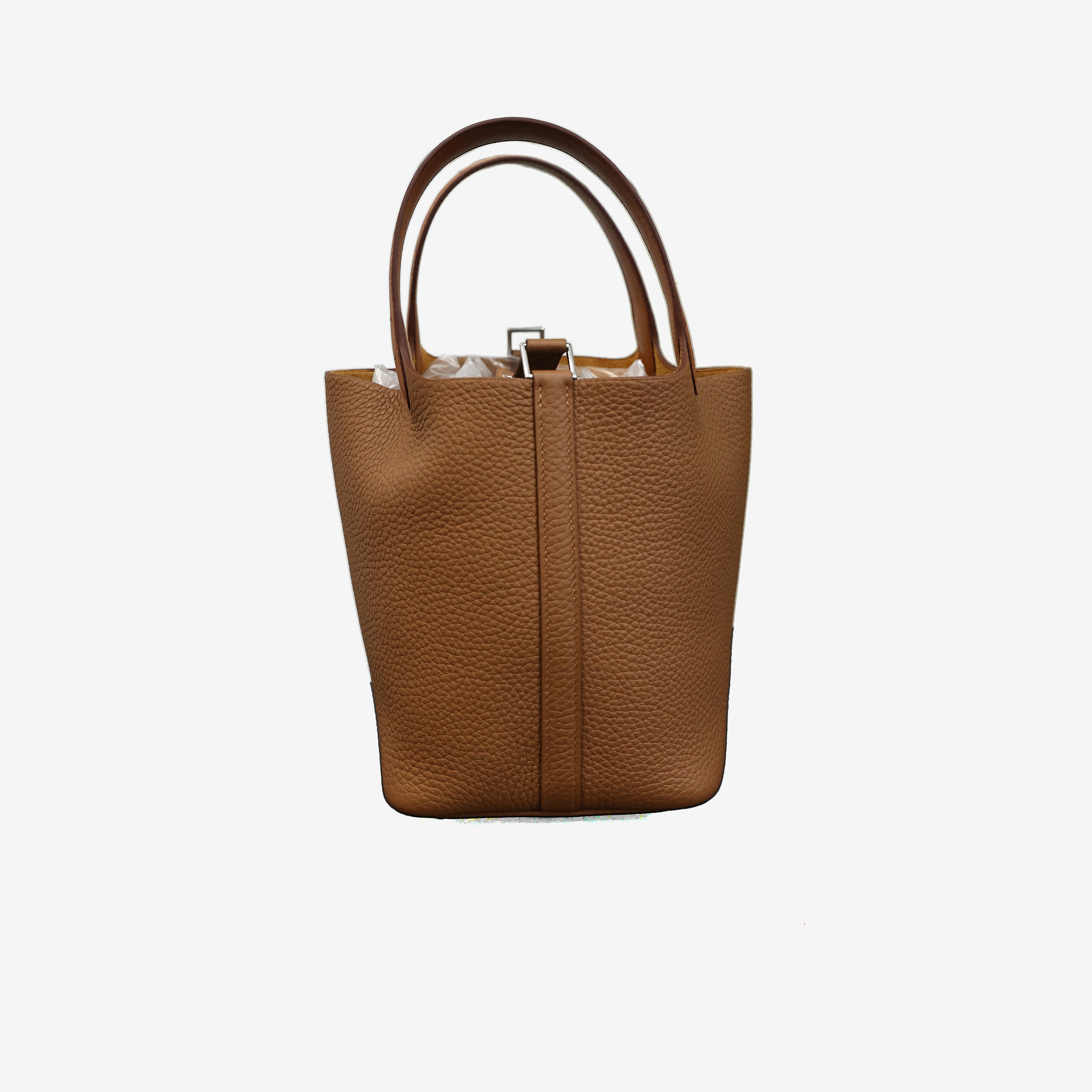 Hermès Picotin Lock 18 in Brown Taurillon Clemence Leather with