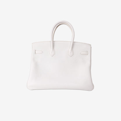 Hermès Birkin 35 in Blanc Togo Leather with Palladium Hardware