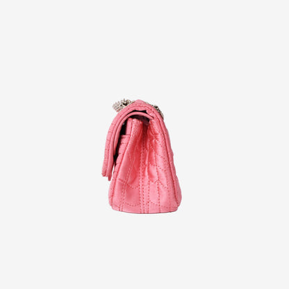 Chanel 2.55 Bag in Pink Satin with Gold Hardware