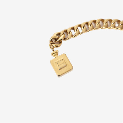 Chanel Vintage Coco Perfume Waist Belt in Gold-Tone Metal