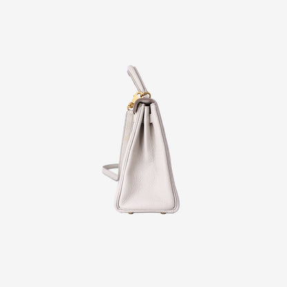 Hermès Kelly 25 in Béton Togo Leather with Gold-Plated Hardware
