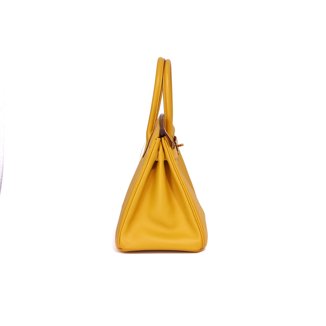 Hermès Birkin 30 in Jaune Ambre Epsom Leather with Gold Hardware (Contact to Enquire)