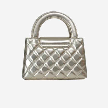 Chanel Kelly Nano Bag in Gold Lambskin Leather with Gold Hardware