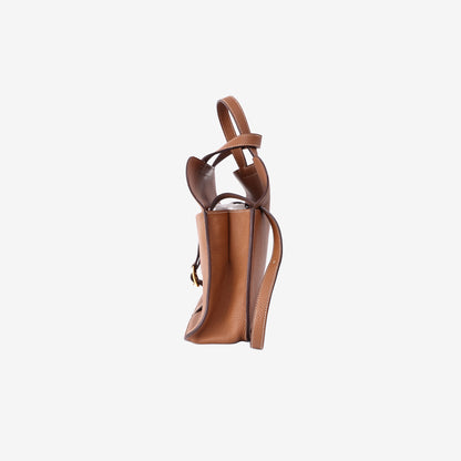 Hermès Halzan 31 Bag in Gold Clemence Leather with Gold Hardware