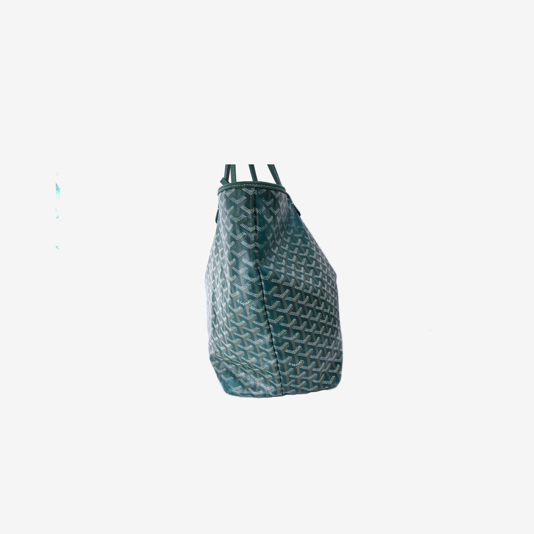 Goyard Saint Louis XXL Tote Bag in Green Goyardine Canvas