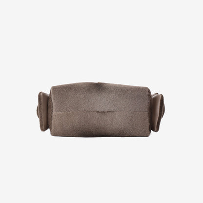 Chanel 26A Matthieu Blazy 25 Mini Hobo Bag in Khaki Pony Hair with Gold Hardware (Contact to Enquire)