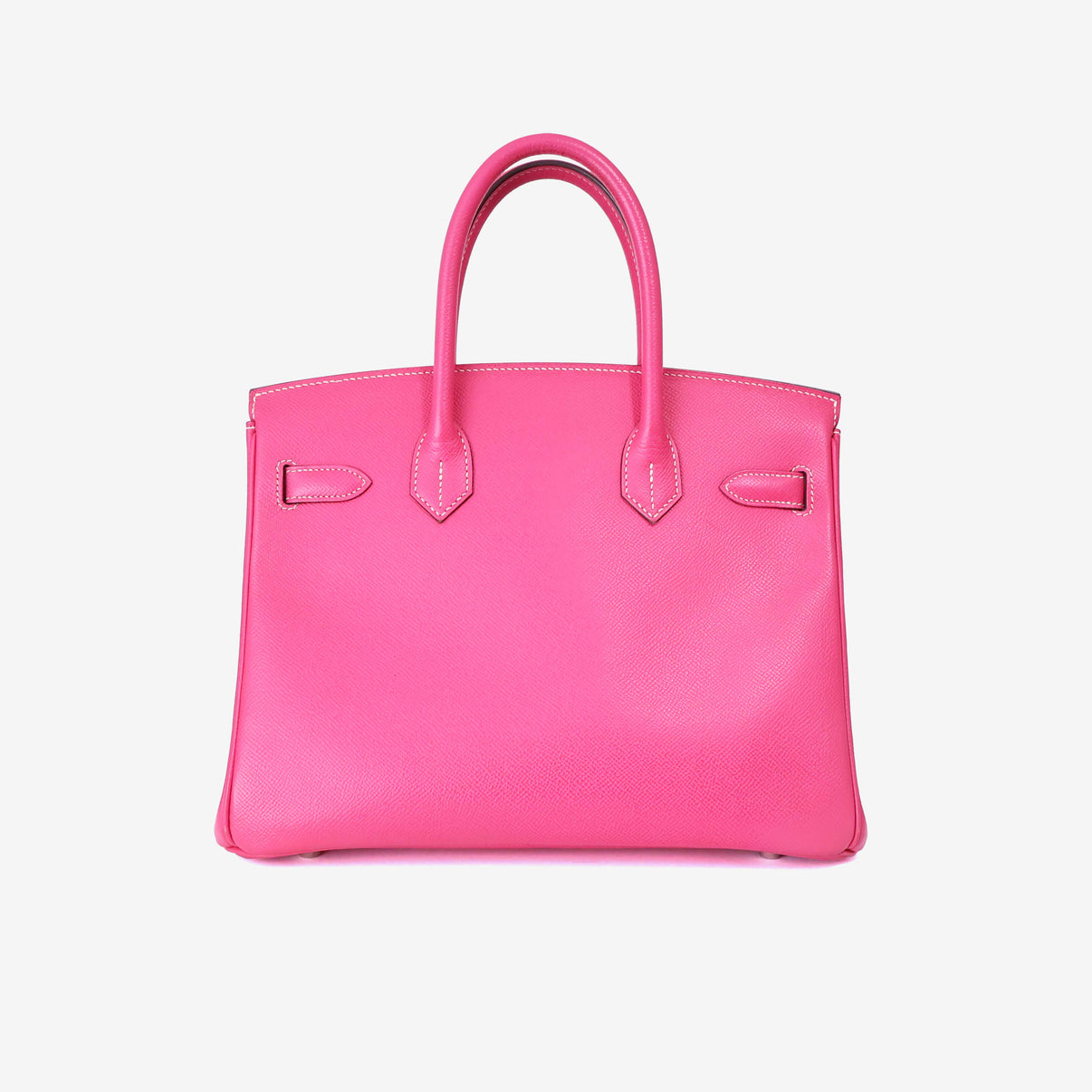 Hermès Birkin 30 in Rose Tyrien Epsom Leather with Palladium Hardware back view