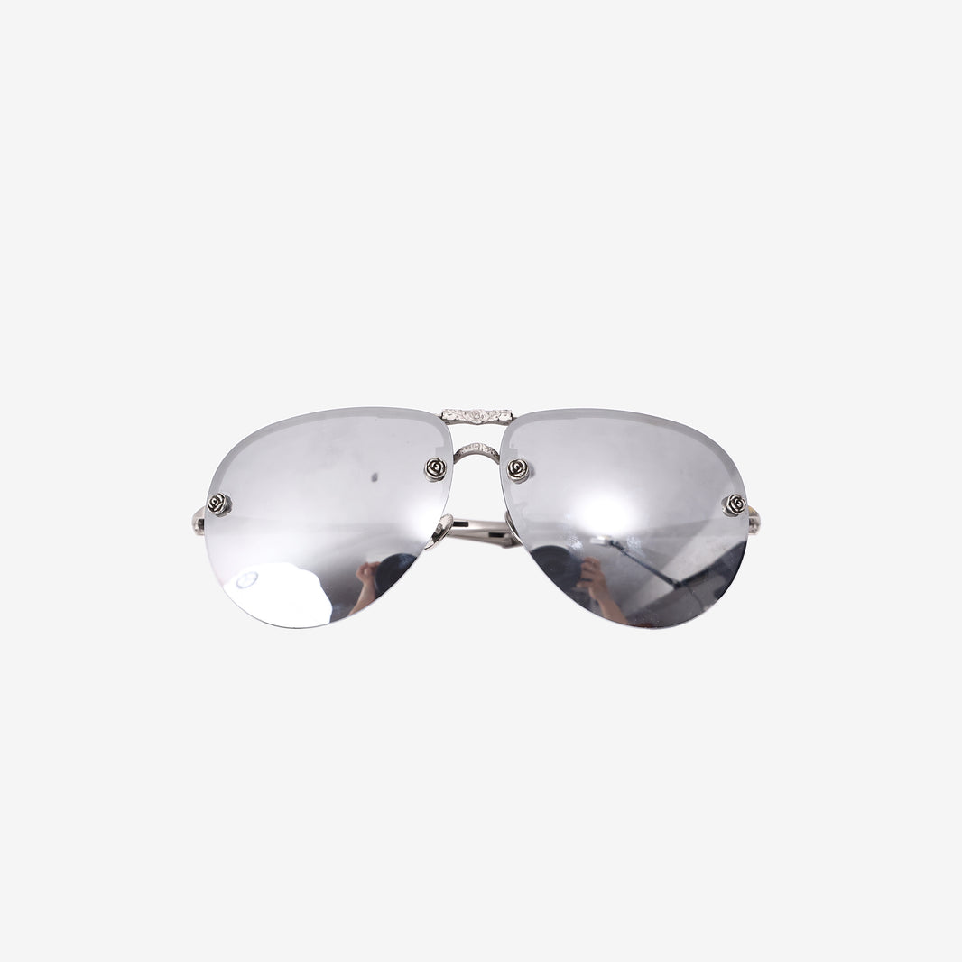 Lotos Sunglasses in Silver-Tone Metal
