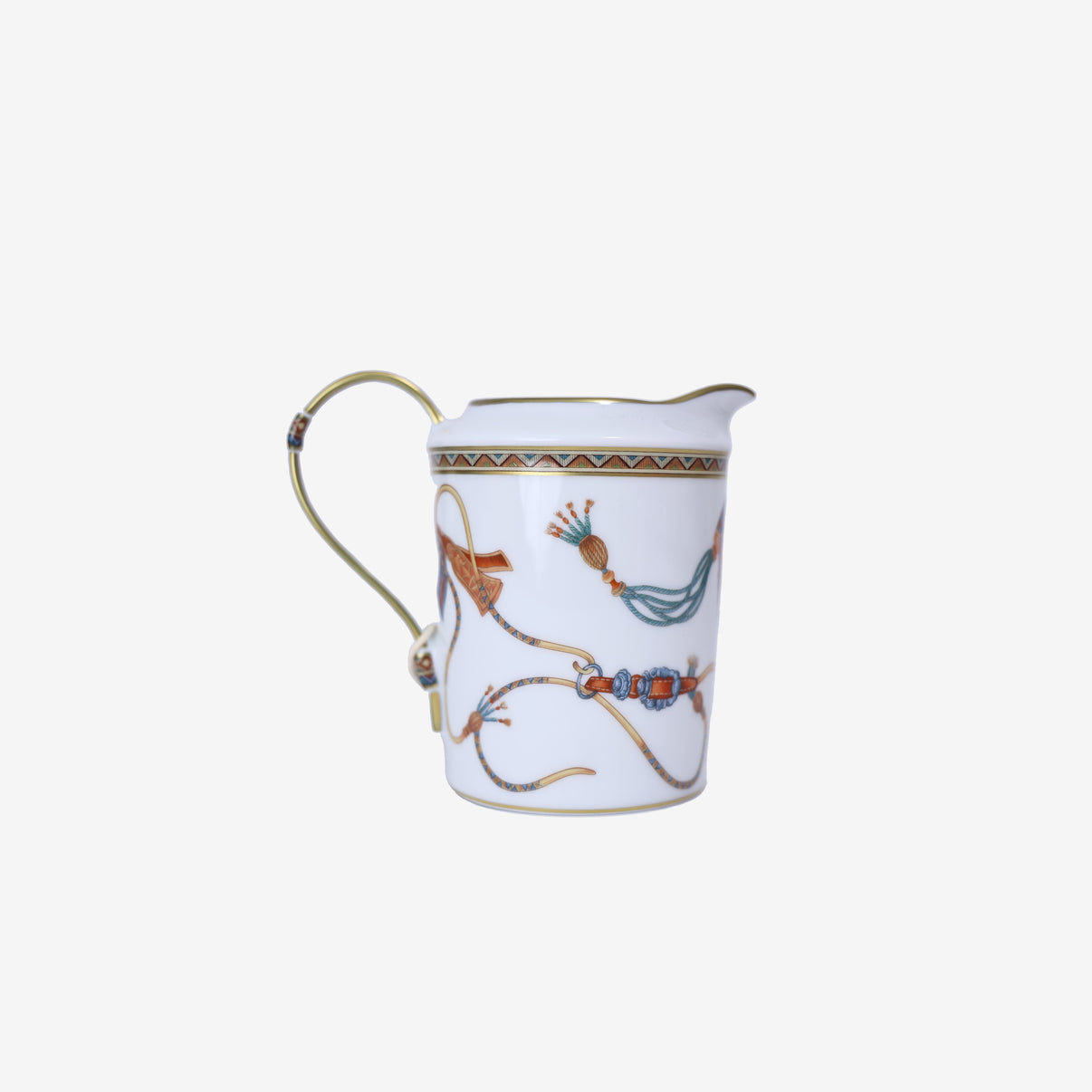 Hermès Cheval d’Orient Creamer in Multicolour Porcelain back view