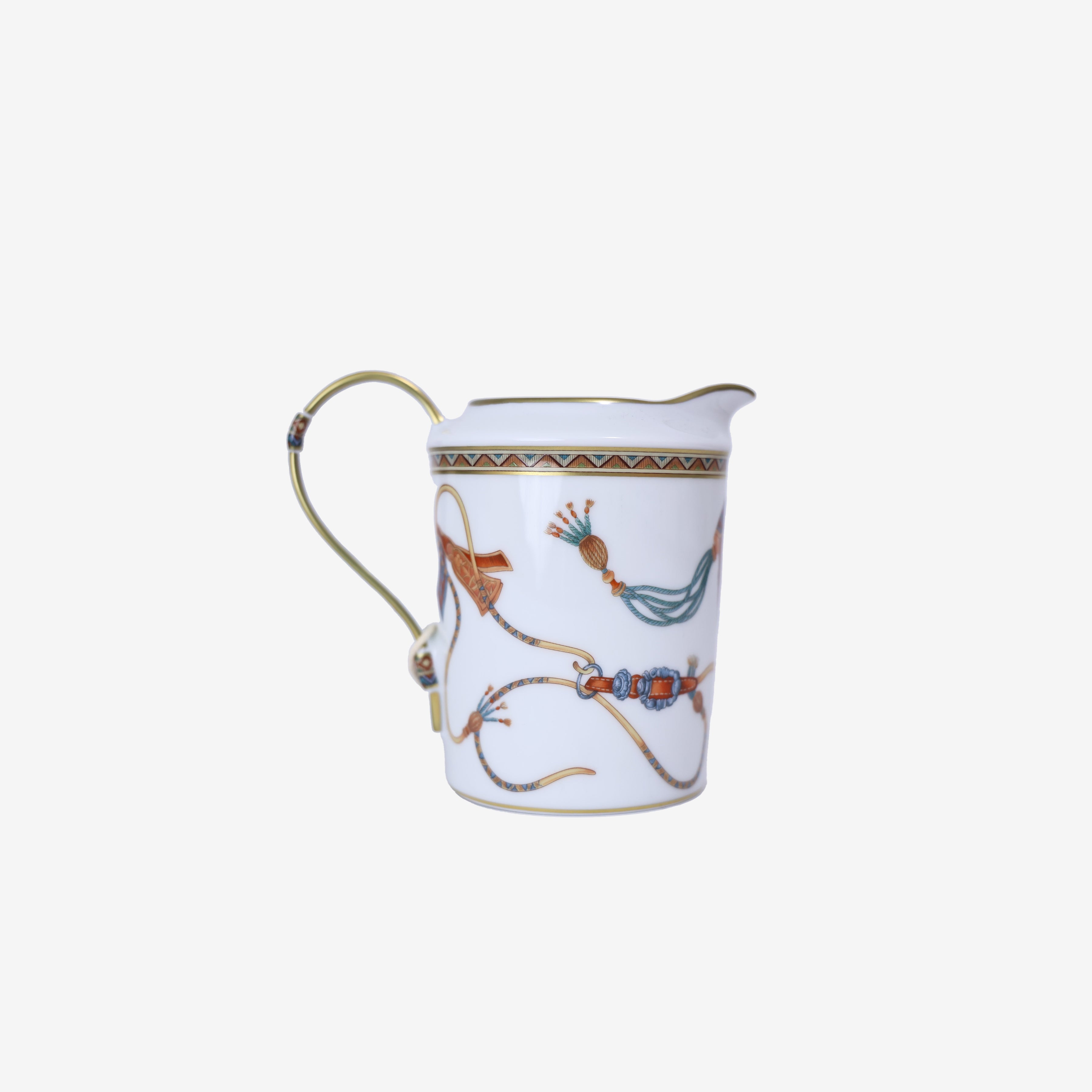 Hermès Cheval d’Orient Creamer in Multicolour Porcelain back view