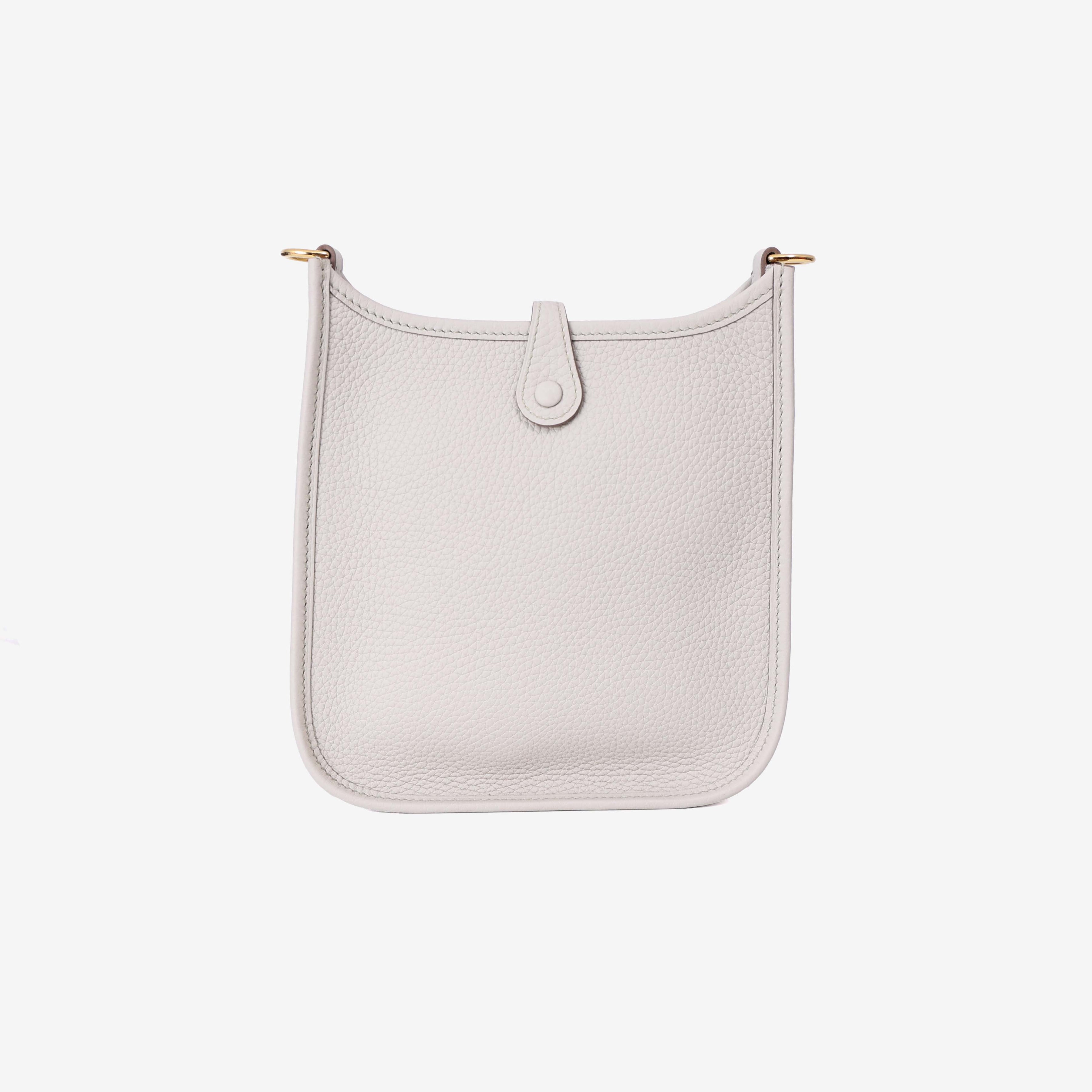 Hermès Evelyne 16 in Beton Clemence Leather with Gold Hardware back view