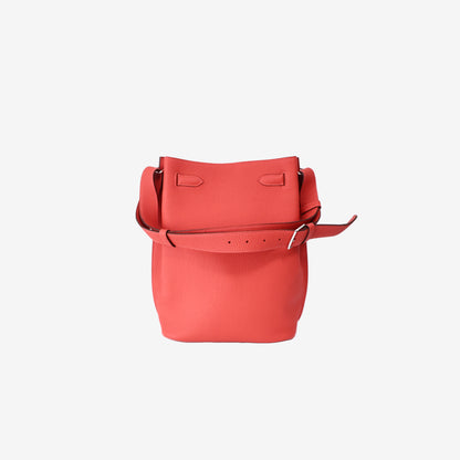 Hermès So Kelly 26 Shoulder Bag in Rouge Togo Leather with Palladium Hardware