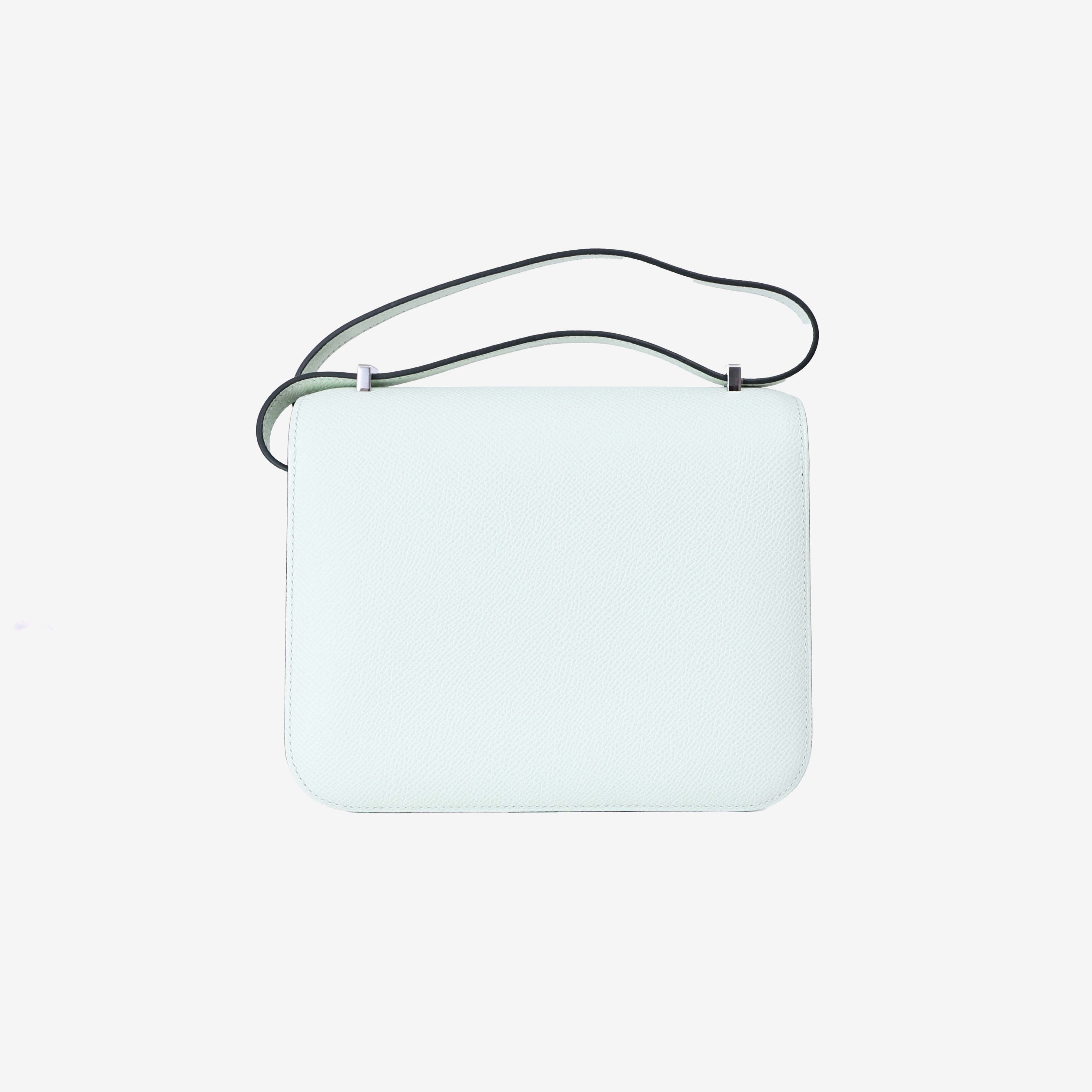 Hermès Constance 18 in Vert Fizz Epsom Leather with Palladium Hardware back view