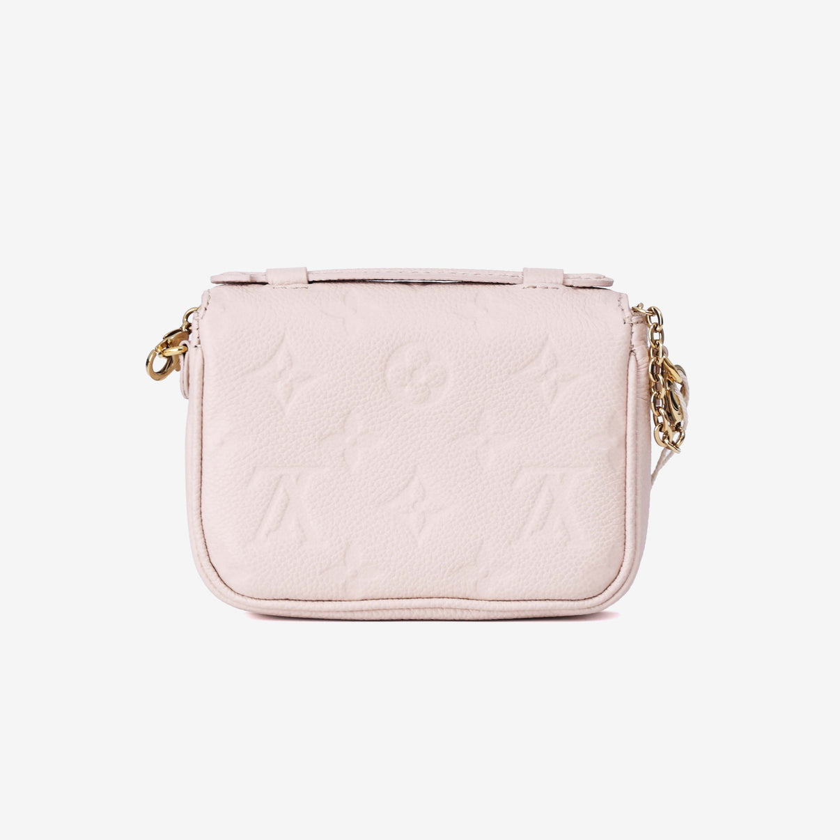 Louis Vuitton Micro Métis in Beige Calfskin Leather with Gold Hardware back view