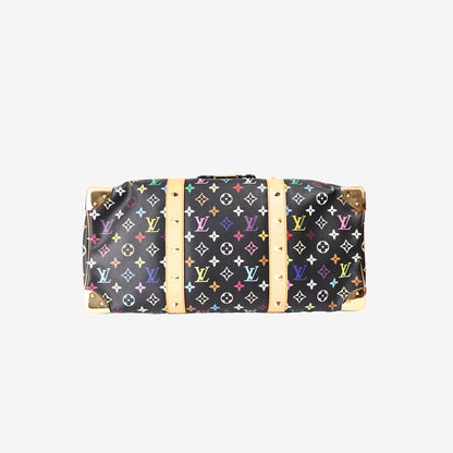 Louis Vuitton Speedy 45 Handbag in Noir Monogram Multicolor Canvas with Leather Trim (Contact to Enquire)