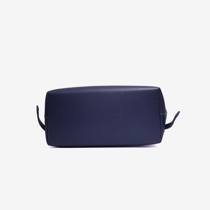 Goyard Cisalpin Backpack in Navy Goyardine Canvas with Palladium Hardware bottom view
