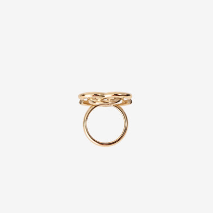 Chanel 26A Gold-Tone Ring (Size 52)