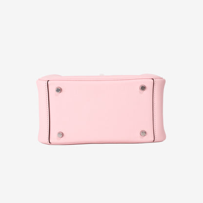 Hermès Mini Lindy in Rose Sakura Swift Calfskin with Palladium Hardware (Contact to Enquire)