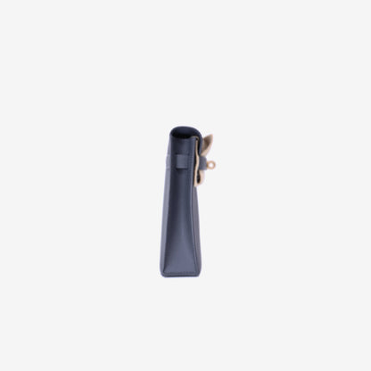 Hermès Kelly Elan in Etain Epsom Leather with Gold Hardware side view