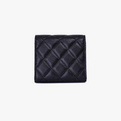 Chanel Coco Love Clutch on Chain in Black Lambskin Leather with Gold Hardware