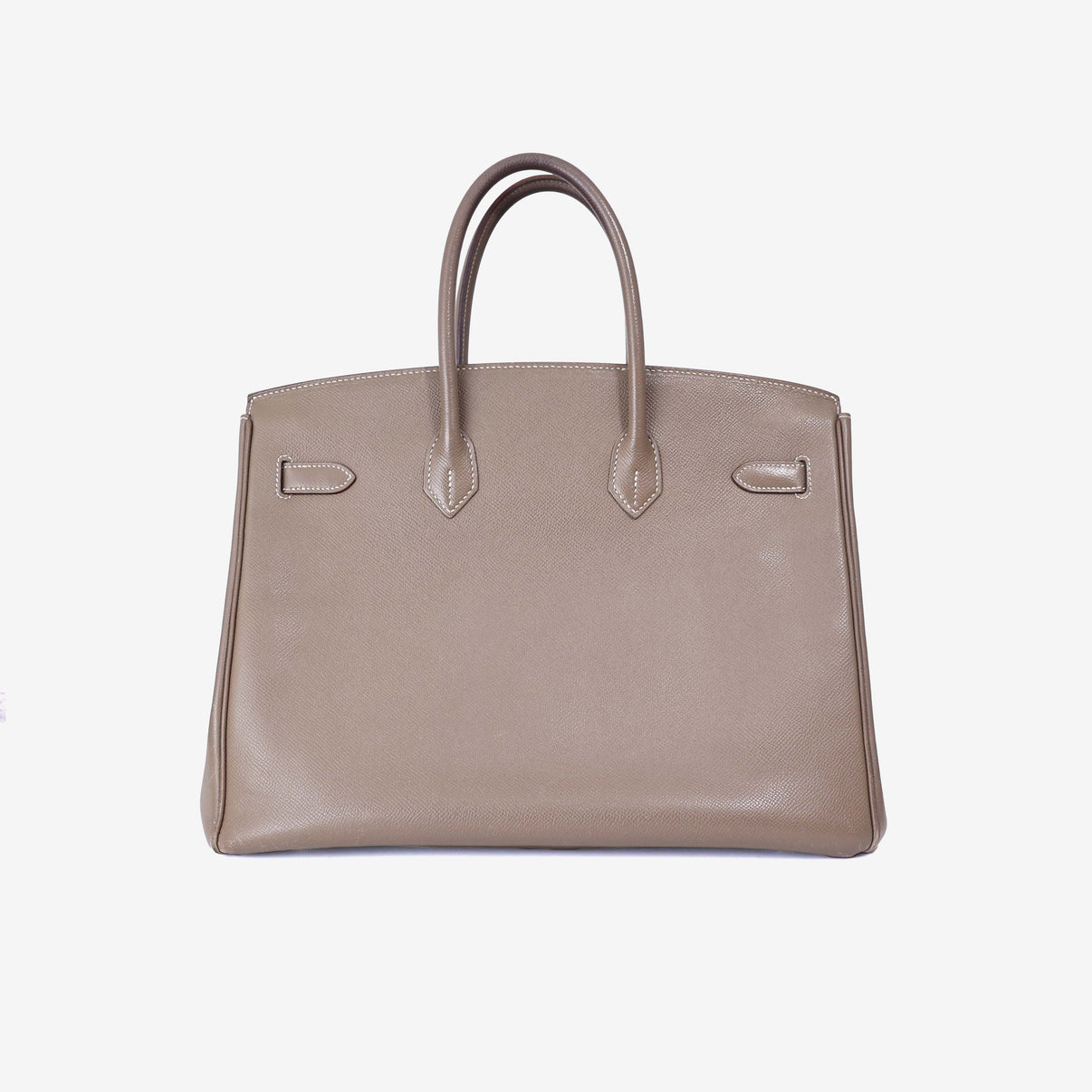 Hermès Birkin 35 in Etoupe Epsom Leather with Palladium Hardware back view