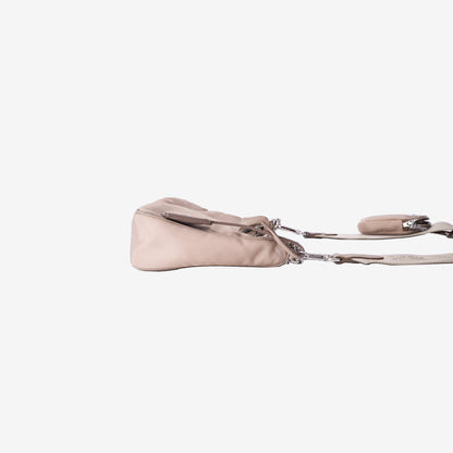 Prada Re-Edition 2005 Re-Nylon Bag in Beige with Silver Hardware