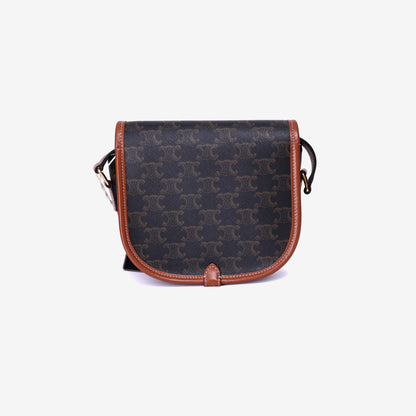 Celine Medium Folco Bag Triomphe Canvas Calfskin (Contact to Enquire)