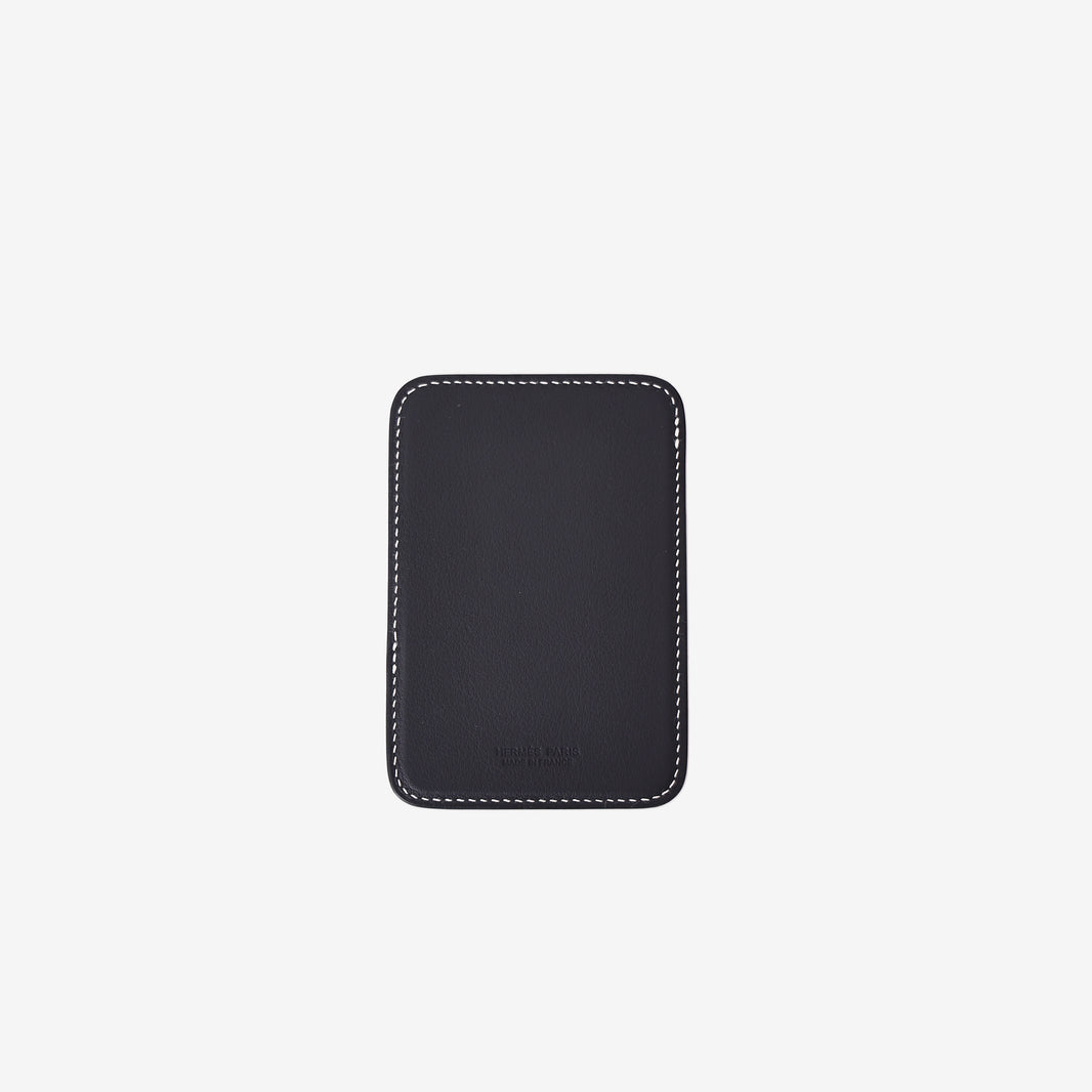 Hermès Seahorse MagSafe Card Holder in Caban Swift Calfskin