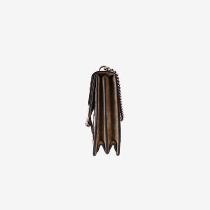 Gucci Dionysus Embroidered GG Shoulder Bag in Multicolour Canvas with Silver Hardware
