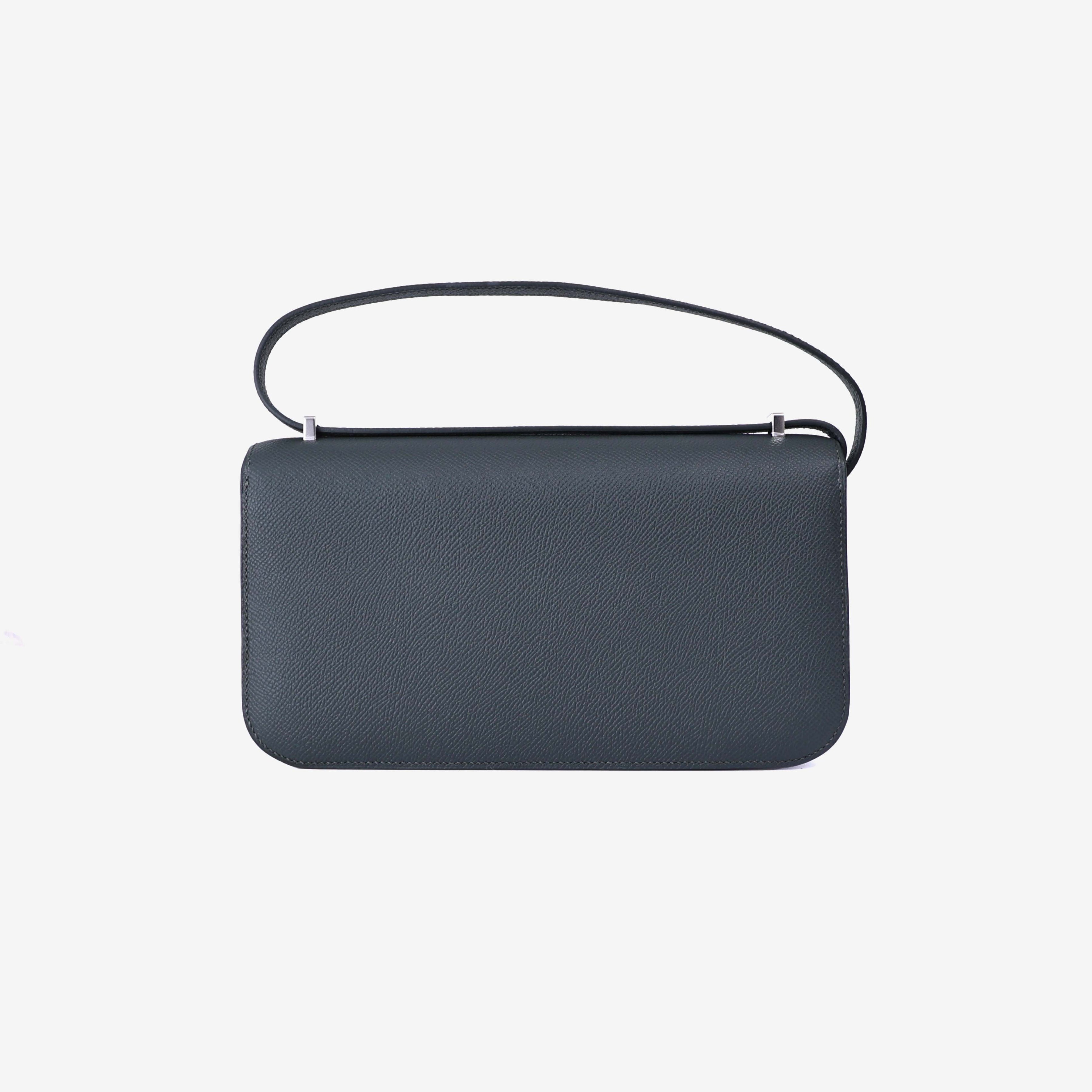 Hermès Constance Elan in Vert Mangrove Epsom Leather with Palladium Hardware back view