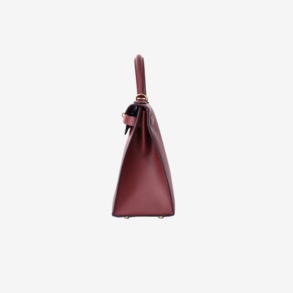 Hermès Kelly 28 in Rouge H Epsom Leather with Gold Hardware