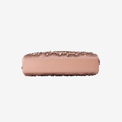 Christian Dior Lady D-Joy Bag in Pink Metallic Sequins with Gold Hardware