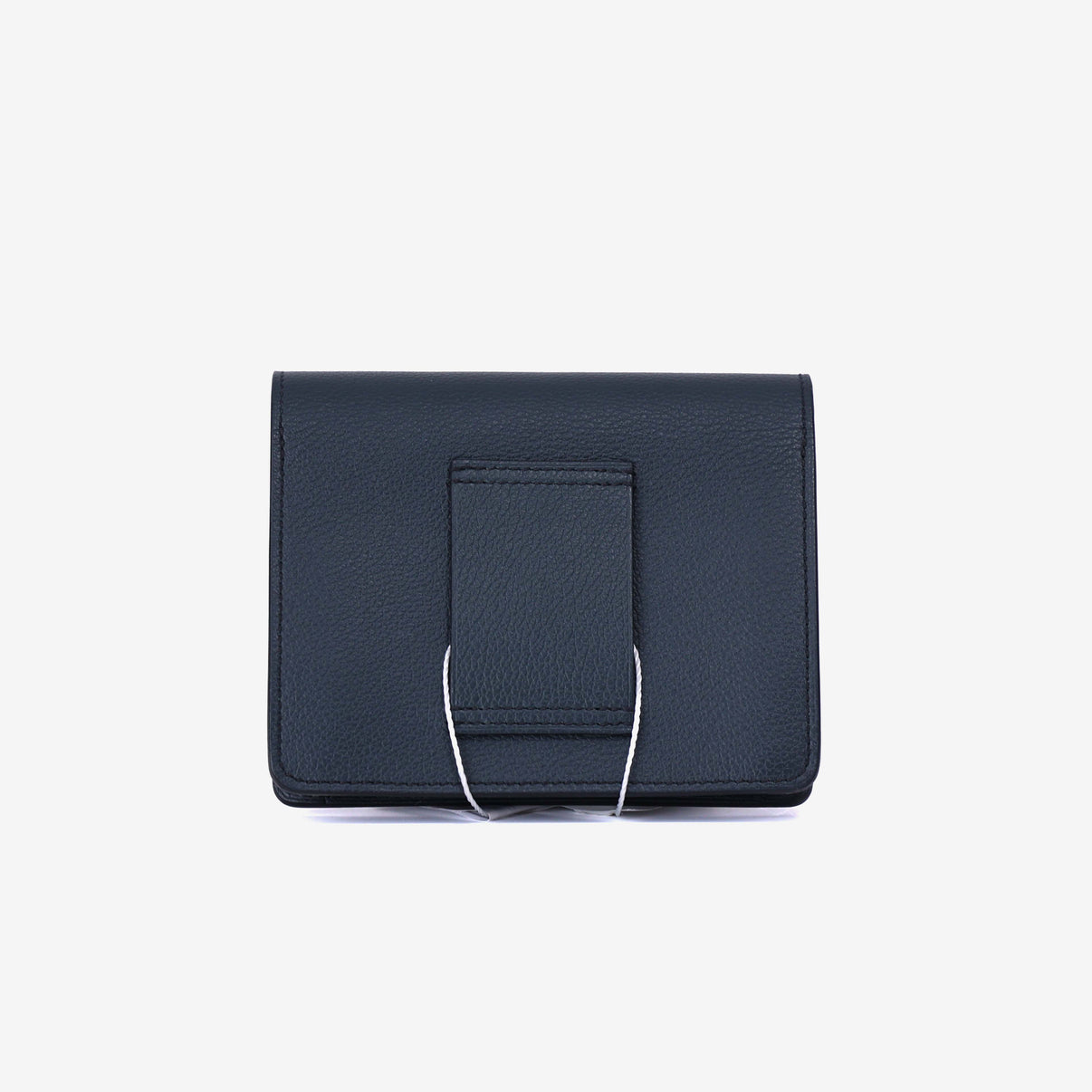 Hermès Roulis Wallet in Bleu Nuit Evercolor Leather with Gold Hardware back view