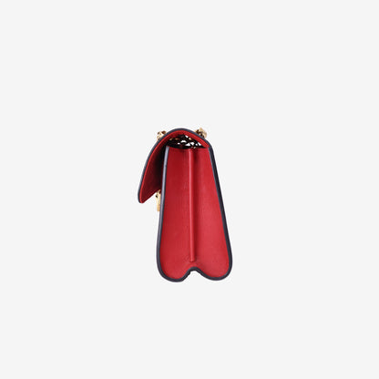 Louis Vuitton Victoire Bag in Monogram Coated Canvas/Red Leather with Gold Hardware