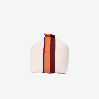 Hermès Bride-a-Brac H Pavillon Case in Naturel Cotton Canvas side view