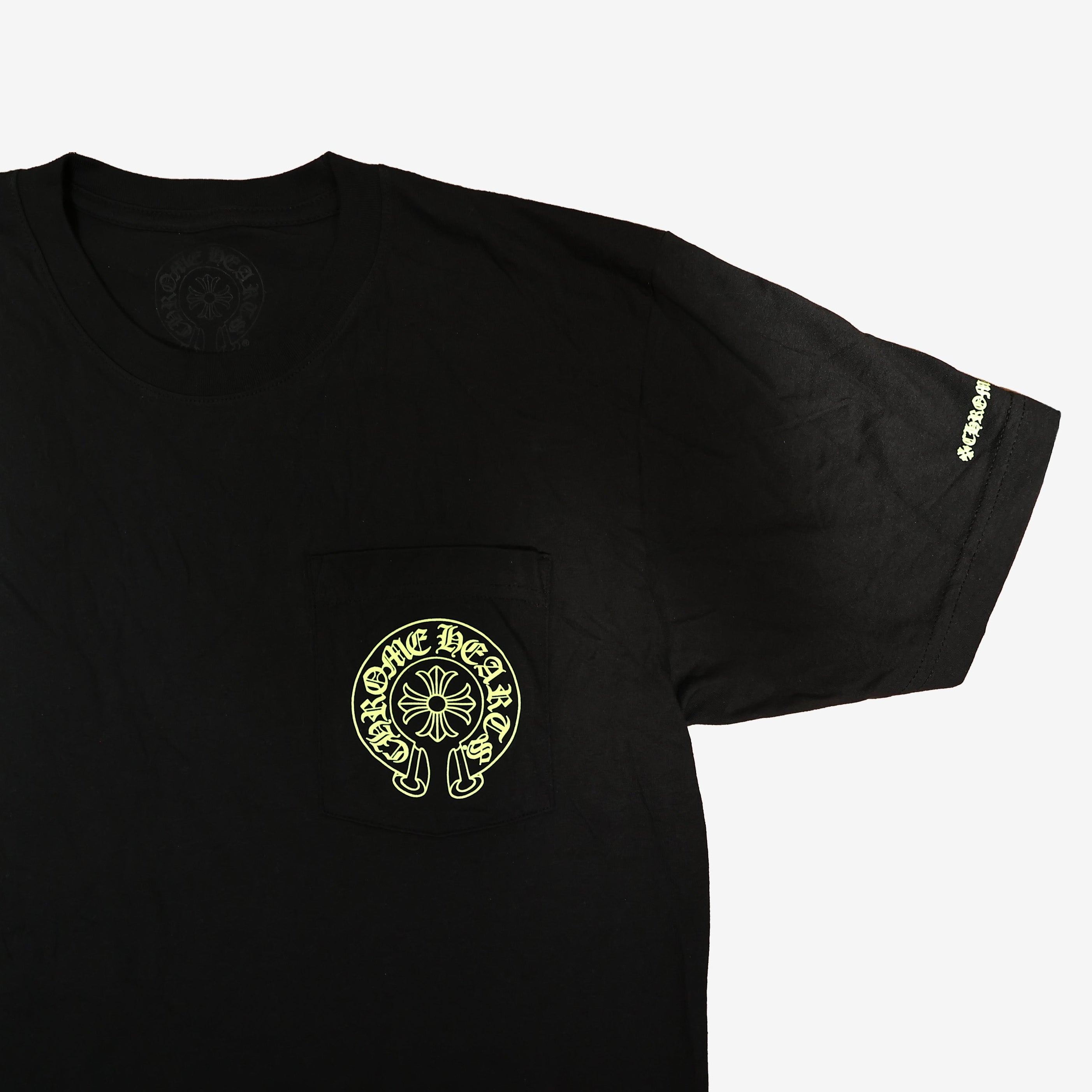 Chrome Hearts Neon Lime Pocket Tee Black | SW3 Boutique – SW3 BOUTIQUE