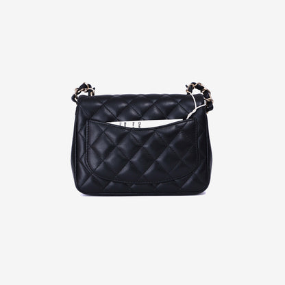 Chanel Mini Classic Hand Bag in Black Lambskin with Gold Hardware (Contact to Enquire)