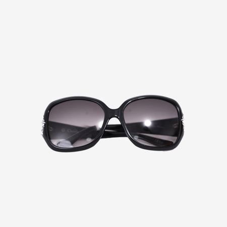 Dior Minuit Sunglasses in Black Acetate with Rhinestone Crystal Embellishments