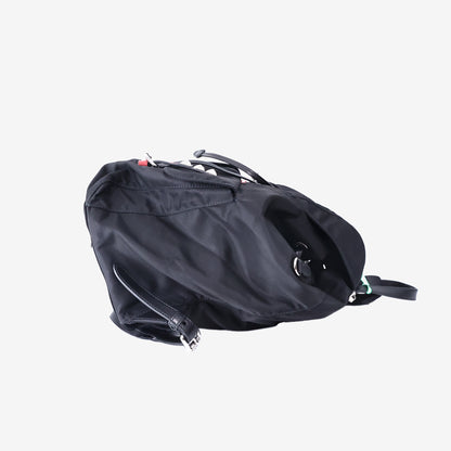Prada Elektra New Vela Backpack in Black Nylon