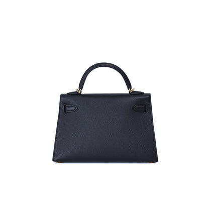 Hermès Mini Kelly 20 in Noir Epsom Leather with Gold Hardware (Contact to Enquire)