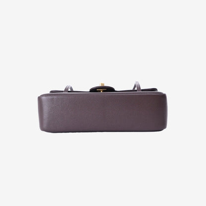 Chanel 26 Preppy Small Bag in Brown Caviar Leather with Gold Hardware
